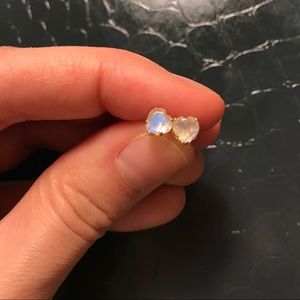 Moonstone studs 🌙